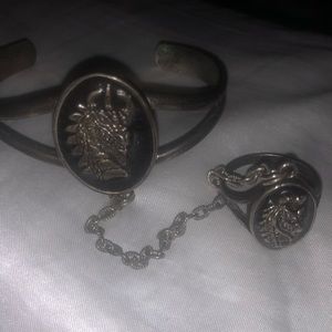 Vintage Dragon Bracelet and Ring